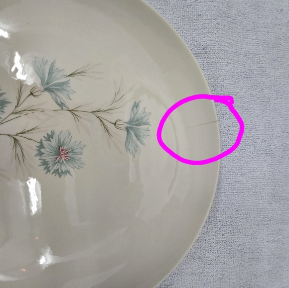 Set Of 5 Vintage Taylor Smith Taylor Ever Yours Boutonniere Dinner Plates EUC - Picture 10 of 13